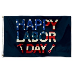 Happy Labor Day Flag Banner 780624