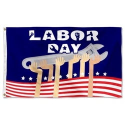 Happy Labor Day Flag Banner 980624