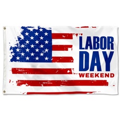 Happy Labor Day Weekend Flag Banner 280624