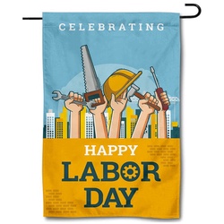 Happy Labor Day Garden Flag Banner 12x18inch -780724A Flag Banner