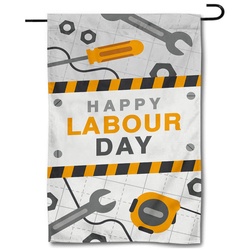 Happy Labor Day Garden Flag Banner 12x18inch -880724A Flag Banner