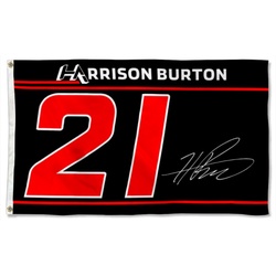Harrison Burton NO.21 Flag Banner 2024 Flags Banner