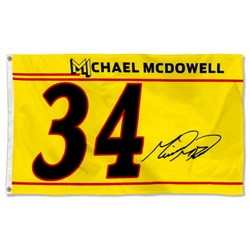 Michael Mcdowell NO.34 Flag Action Racing 2024 Flags Banner