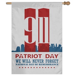 Patriot Day Flag We will never remeber September 11th 911 House Banner 991024B