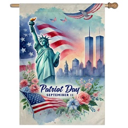 Patriot Day September 11 House Flag Banner 391024B