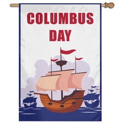 Columbus Day House Flag Banner 191224B
