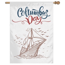 Columbus Day House Flag Banner 291224B
