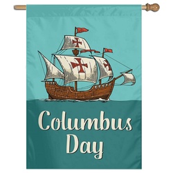 Columbus Day House Flag Banner 491224B
