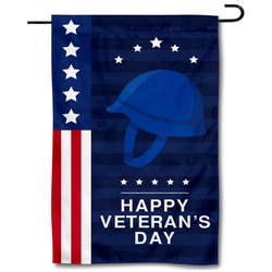 Happy Veterans Day Garden Flag Banner 591424A