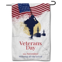 Veterans Day Garden Flag Banner 1091424A