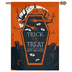Happy Halloween House Flag Trick or Treat Flags Banner 919241B