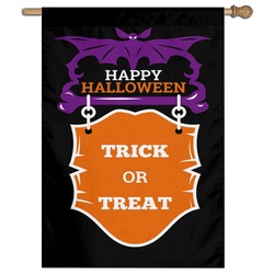 Happy Halloween House Flag Trick or Treat Flags Banner 919243B