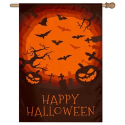 Happy Halloween House Flag Banner 920245B