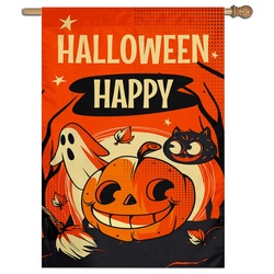 Happy Halloween House Flag Banner 920242B