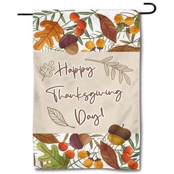 Thanksgiving Day Garden Flag Banner CK7101424A