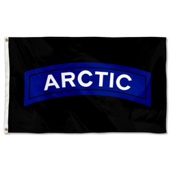 US Army Arctic Tab Flag Banner