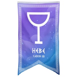 Camp Half Blood Cabins Pennant Flag Cabin 18 Hebe Banner