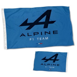 Alpine Racing F1 Flag Banner Blue