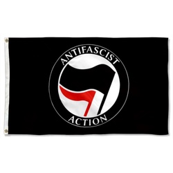 Antifascist Action Flag Banner