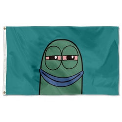 Baked Funny Cartoon Flag Banner