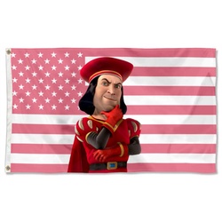 Fyon Lord Farquaad Grommets Flag Banner