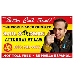 Better Call Saul Grommet Flag Banner