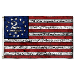 Vintage 2nd Second Amendment 1791 American Flag