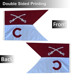 The guidon single flag 20*27inch