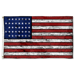 Vintage 1867-1877 America the United States flag