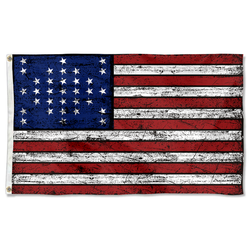 Vintage the United States US 33 Star Fort Sumter Flag