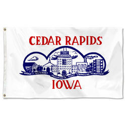 Cedar Rapids, Iowa flag (1962-2021)