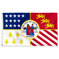 Detroit, Michigan flag