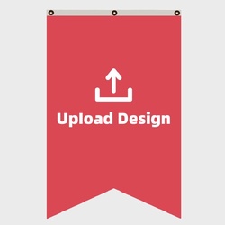 Custom Flag-swallowtail(V-shaped cut at the bottom)