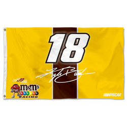 Checked Kyle Busch No.18 Flag
