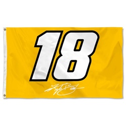 Kyle Busch No.18 Flag Banner