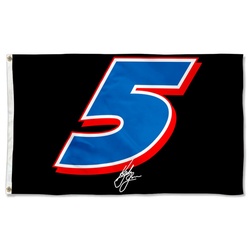 Kyle Larson No.5 Flag Banner
