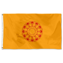 Dharmacakra Flag of Buddhist in Thailand
