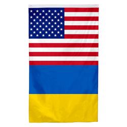 US Ukrainian Friendship Flag Banner