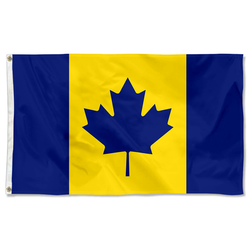 Canada recolour flag The Maize and Blue Michigan Wolverines Colored Flag