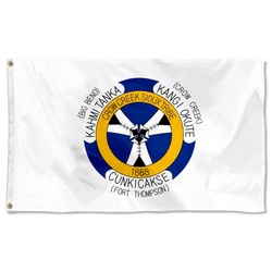 Crow Creek flag Sioux Tribe, South Dakota, USA flag
