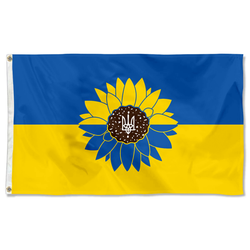 Flower of Ukraine flag