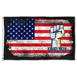 Stand With Ukraine Flag banner