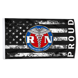 American Flag Proud Registered Nurse Flag