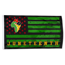 Juneteenth African Fist American Flag