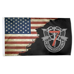 Us 7th Special Forces Group Crest Flag