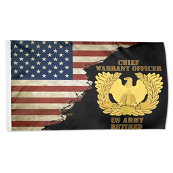 Us Army Emblem Warrant Officer Chief Retired Flag