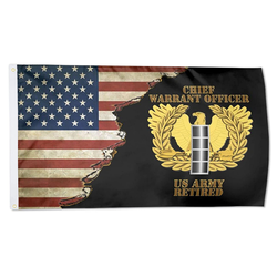 Us Army Retired Chief Warrant Officer Emblem Cw4 Flag