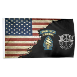 Us Army Special Forces Green Berets SSI DUI Flag