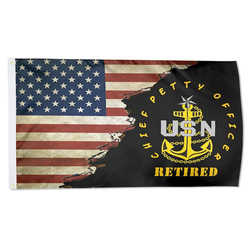 Us Navy Senior Chief Petty Officer Retired Flag
