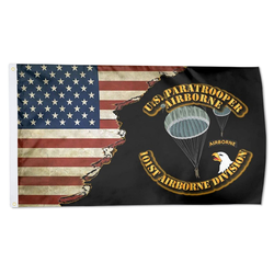 Us Paratrooper 101st Airborne Division Flag